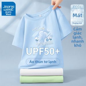 Jeanswest | Áo Thun Tay Ngắn Nữ Chống Nắng Hút Ẩm Cảm Giác Mát Lạnh
