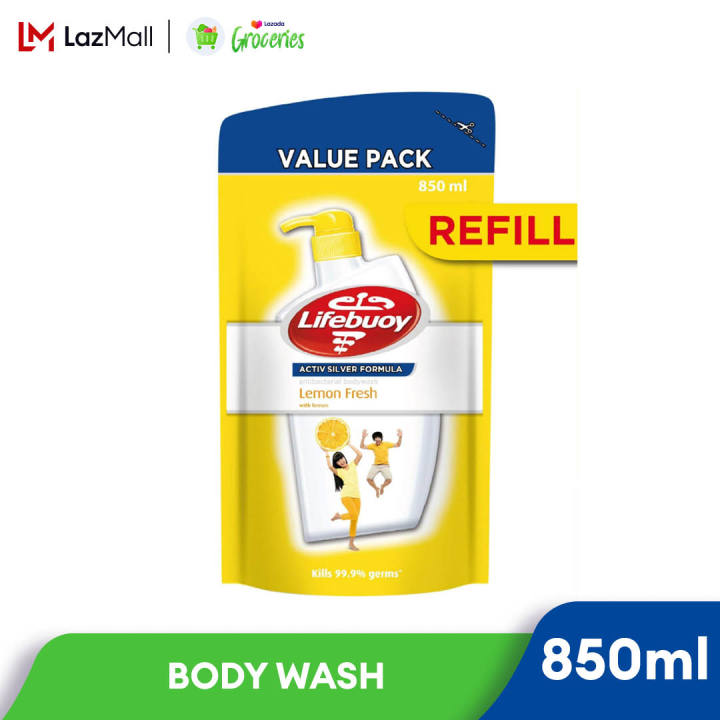 Lifebuoy Antibacterial Shower Gel Refill Lemon Fresh 850ml | Lazada