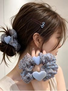V.C.I | Lazy Leopard Hearts Netted Poufy Headbands