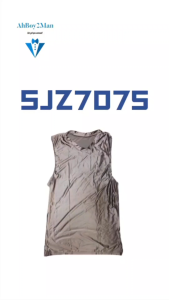 Mens Tee : Silky Smooth Tight Fit Sleeveless Round Neck Tee (SJZ 7075)