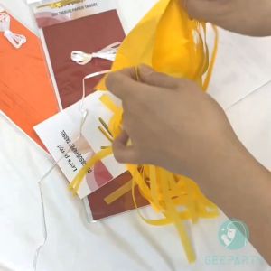 20pcs Multicolor Paper Tassel Garland Sets For Kids Birthday Party Decorations