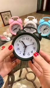 Alarm Clock Retro Bell Desk Table Analog Clock Silent For Home Office Mini Travel Portable Alarm Clock Retro Home Decor