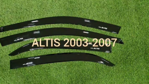 คิ้วกันสาด กันสาด กันสาดประตู คิ้ว ดำทึบ หน้าหมู โตโยต้า อัลติส TOYOTA ALTIS 2003 2004 2005 2006 2007 ใส่ร่วมกันได้ทุกปี ที่ระบุ RI