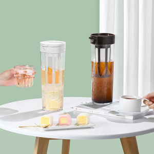 Asvel Cold Brew Coffee Pot Sealed Ice Drip Tea Pot Nordic Style Plastic Coffee Making Kit for Refreshing Drinks And Food