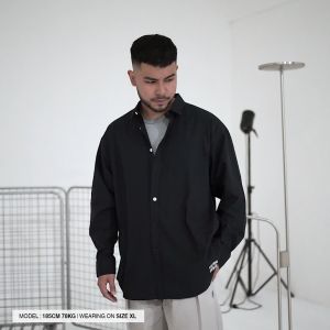 Noforty Kemeja Oversize Long Sleeve Ferde Black