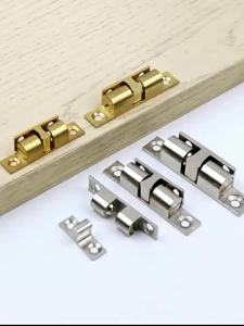 Boutique home door locks furniture cabinets spring double ball locks adjustable tension lock buckles for closet doors