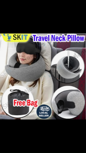 【SKIT SG】Travel Neck Support U-Shaped Pillow with FREE Storage Bag U-Shaped Neck Pillow Snail Pillow Travel Portable U-Shaped Neck Pillow Travel Neck Pillow Travel Neck Cushion Durable U-Shaped Travel Pillow Portable U-Shaped Pillow Undeformable Airplan