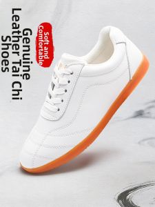 WUYINXIANG | Breathable Tai Chi Shoes For Martial Arts Cowhide Leather Sole