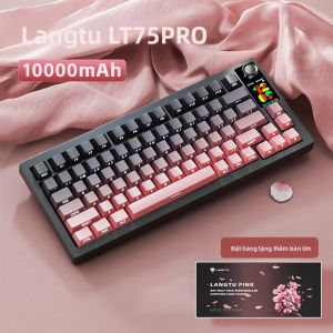 Microstep | Bàn Phím Cơ Ba Chế Độ cho Gaming và Văn Phòng với LCD và RGB