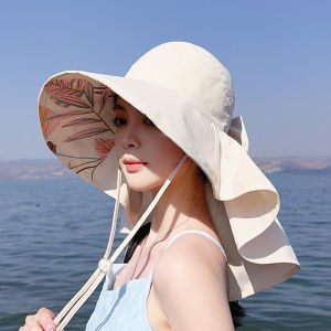 Sun Protection Wide Brim Fishing Hat with Neck Cover