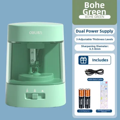 deli | Automatic Pencil Sharpener Electric Pencil Cutter