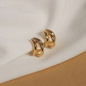 YICAN | Metallic Retro Earrings 2 Types S925 Silver