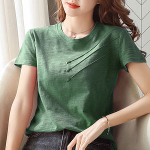 French Style Elegance Summer T-Shirt Top