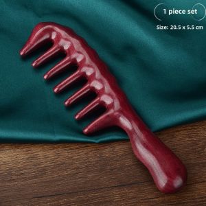 Thickened Large Tooth Comb Wide Thickened Massage Comb for Curling And Straightening Hair Wooden Handle Ladies Special Long Hair Home Use