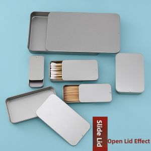 Mini Rectangular Slide Cover Storage Box Jewelry Box Medicine Box Cotton Swab Candy Storage Box Small Box Empty Box