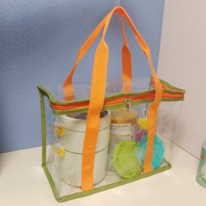 Lunch Bag Zipper Fruit Snack Picnic Eco-friendly Transparent PVC Storage Bag Original Brand Made in China for Casual Use
