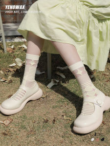 ถุงเท้าผู้หญิงแบบคริสตัลโปร่งสบายระบายอากาศได้ดี ป้องกันการลื่นไหล ถุงเท้าสั้น ดีไซน์เก๋ไก๋ ถุงเท้าคอตตอนฤดูร้อน