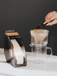 AKIRO HOME MALAYSIA Hand Drip Coffee V60 Filter Paper Box Filter Paper 13cm Storage Box Dustproof Coffee Filter Dispenser Rack Organizer Holder Kotak Menyimpan Penapis Kopi 咖啡滤纸收纳盒