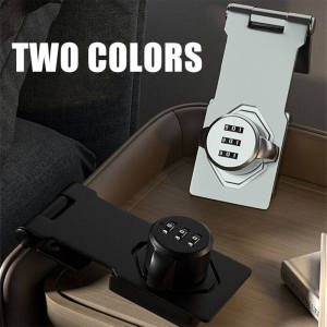 Password lock punching-free refrigerator lock pair unlocking anti-theft drawer lock double-opening cabinet lock filing cabinet storage door lock