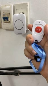 Chuông không dây Cacazi SOS Chuyên dụng cho người già bệnh nhân người cần chăm sóc đặc biệt...