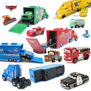Disney | 2026 New Disney Pixar Cars Lightning McQueen Mater 1:55 Metal Model Racing Car Toys Childrens Birthday NEWYEAR Gifts