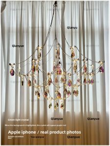 QIANYUE | High-End French Luxury Designer Firefly Egyptian Crystal Chandelier for Dining Room