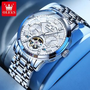 OLEVS | Đồng Hồ Nam OLEVS 6701 Tự Động Cơ Khí Thời Trang Thép Không Gỉ Bánh Xe Cân Bằng Lộ Cơ Chống Nước Phong Cách Thể Thao Hiển Thị Bộ Máy Lộ Cơ