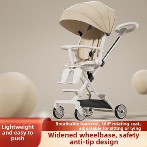 LIWAN | Lightweight Foldable Reclining Stroller High View Bidirectional Baby Stroller