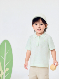 Purcotton | Cotton 2026 Summer New Style Turn-down Collar T-Shirt