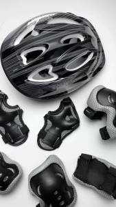 7Pcs/Set Kids Protective Gear Set Boys Girls Adjustable Size Helmet with Knee Pads Elbow Pads Wrist Guards for Cycling Scooter