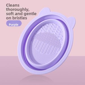 Makeup Brush Cleaning Set Includes Cleansing Solution And Accessories