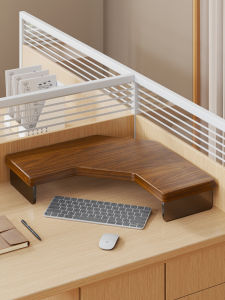 Desktop Monitor Display Stand with Storage Shelves
