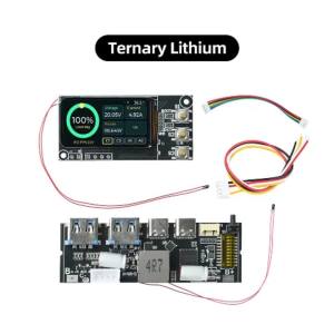 3-5S PD 100W Power Bank DIY Mainboard 1.47-inch TFT Color Screen Bidirectional Super Fast Charging Power Bank Module