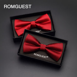 Romguest | Red Wedding Bow Tie for Groom and Best Man
