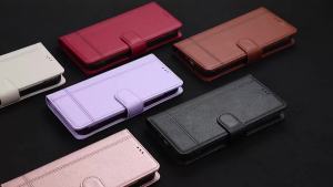 szhaiyu | Mirror Leather Flip Wallet Cards Solt Holder Phone Case for Samsung Galaxy Z Fold 8 Ultra 7 6 5 4 3 Crossbody Wrist Strap Cover