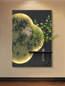 MUWU | Bamboo Shadow Rustic Nature Texture Decorative Painting