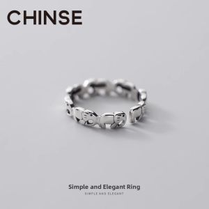 CHINSE | Lucky Adjustable Opening Silver Ring S925