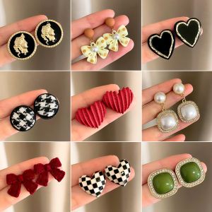 Bông Tai Mới Bông Tai Hợp Thời Trang Phong Cách Hàn Quốc Kim Bạc Bông Tai