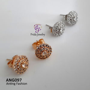 Anting Wanita Sunflower Mewah Elegan Model Stud Anti Karat Perhiasan Fashion Import Premium ang097 FJ