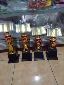 Piala Lomba Juara 1 2 3 4 (FIGUR AL-QURAN BODY MERAH RASER) \\\"costum\\\" FREE STICKER (BOLEH satuan)TERMASUK SETICKER DAN FREE DESIGN