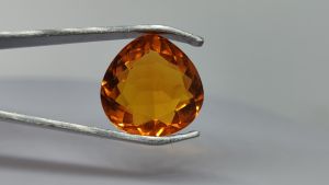 Natural 13.70 Ct Thailand Yellow Sapphire Pear Cut Loose Gemstone