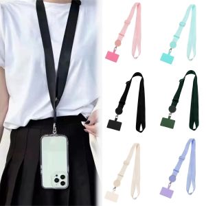 Widen Anti-lost Crossbody Mobile Phone Neck Strap Wrist Nylon Universal with Card Lanyard Adjustable For Smart Phone