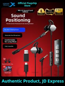 XIBOLIYA | Gaming Earbuds with Mic 7.1 Sound Card