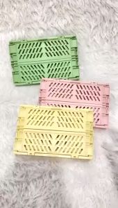 Keranjang lipat mini kotak penyimpanan storage box serbaguna