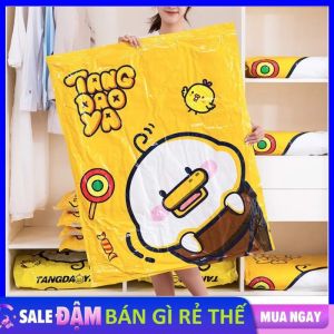 Túi Hút Chân Không Hoạt Hình Đựng Quần Áo Cao Cấp - Túi Đựng Chăn Màn  Chăn Ga  Quần Áo Hút Chân Không Chống Nước Tránh Ẩm Nấm Mốc Tiết Kiệm Không Gian