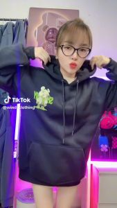 ÁO KHOÁC HOODIE CHỐNG NẮNG LÓT NHUNG TAY DÀI OVERSIZE QUỶ NHỎ SHEYOWY PHONG CÁCH HÀN QUỐC CAO CẤP MỚI - DUBAI FASHION