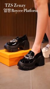 TZS Zenzy Roycee Platform - Sepatu Platform Wanita Comfy - Sepatu Loafers Wanita - Sepatu Wedges Wanita