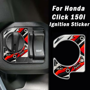 Đối với Honda bấm vào 150i click150i công tắc đánh lửa Hình dán trang trí 3D nhựa xe máy Nhãn Dán Phụ Kiện Xe Máy Keyhole miếng dán bảo vệ Đề-can chống thấm nước