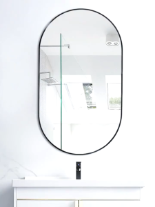 【24 Hours Shipped】Bathroom Mirror Oval Vanity Mirror Makeup Round mirror Hang wall Decorative Wall Mounted