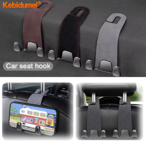 Kebigumei ghế xe hơi móc tựa đầu phổ ẩn móc xe da lộn kim loại móc treo nội thất móc treo lưng ghế phụ kiện móc